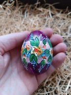 Pisanki ręcznie malowane wydmuszki kurze wielkanocne jajka decoracja