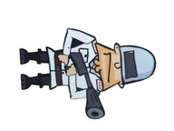 MAGNES KAPITAN BOMBA KURVINOX duży SAMOCHÓD AUTO na lodówkę