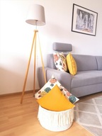 MAMAJASTUDIO BOHO Kosz,koszyk z frędzlami, duży kosz 30x19cm.