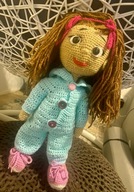 Śliczna laleczka w piżamce jednorożca - handmade by Belutek - Unicorn