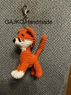 Kot brelok / zawieszka rękodzieło szydełko
