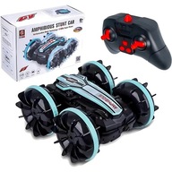 ZDALNIE STEROWANY SAMOCHÓD RC AMFIBIA TERENOWY WODOODPORNY LED GESTY