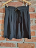 czarna spódnica z paskiem * H&M