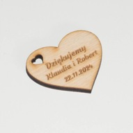 Serce z grawerem BRELOCZEK