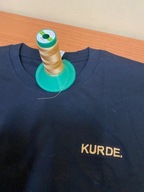 T-shirt z własnym HAFTEM - HAFT KOMPUTEROWY- napis KURDE