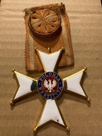 Destrukt Krzyża Oficerskiego Polonia Restituta wczesny lata 40/50 - te