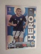 Karta topps autograf Szkocja John McGinn Euro 2024 Hero