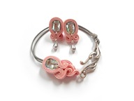 KOMPLET SUTASZ dla dziewczynki kolczyki bransoleta