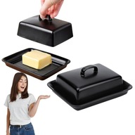 Maselniczka Ceramiczna Czarna Pojemnik Kuchenny Do Masła