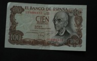 Hiszpania - banknot - 100 Peset 1970 rok