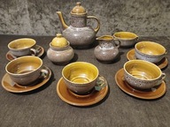 MIROSTOWICE NEFRYT SADULSKI SERWIS KAWY HERBATY PORCELIT VINTAGE lata70 PRL