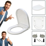 DESKA WC SEDESOWA KLOZETOWA WOLNOOPAD. UNIW. ANTYBAK. U 36X42.5CM