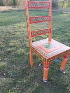 ŚLICZNE Krzesło DREWNIANE FOLK BOHO JADALNI, SALONU Kare Design "Ibiza"