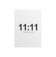 Plakat „11:11 Make a Wish” – Minimalistyczny Plakat Motywacyjny
