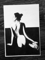 Akt Artystyczny – Praca Ręcznie Tworzona (186) – dla 884 Skubalskich