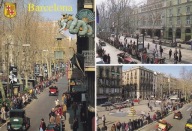 HISZPANIA - BARCELONA - LA RAMBLA - HERB - UNESCO - KATALONIA