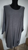 Grafitowy sweter damski 8XL swetry milusi 54 oversize Samoon