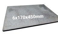 Blacha stalowa płaskownik formatka z blachy 6mm 170x450mm