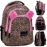 PLECAK SZKOLNY MŁODZIEŻOWY BACKUP 26 L PANTERKA Z USZKAMI DZIEWCZĘCY