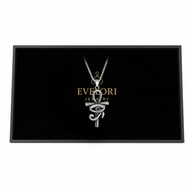 Naszyjnik Egipski Krzyż Ankh Oko Horusa Amulet Srebrny Vintage