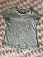 T shirt zara koszulka miętowa lato 86 12-18m