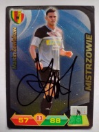 Karta panini autograf Korona sezon 12/13 Żewłakow Mistrzowie