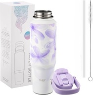 Kubek termiczny termos bidon butelka na wodę ciepło/zimno stal 1180ml THILY