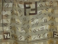 FENDI-SZAL-APASZKA -CHUSTA-102/97CM.SZALIK JEDWAB