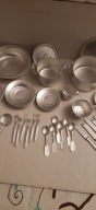 Naczynia aluminiowe dla lalek zabawka z czasów PRL