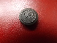 Guzik napoleoński mały nr.92. Oryginał.