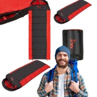 ŚPIWÓR TURYSTYCZNY DUŻY KOPERTA 220X80 CM POD NAMIOT W POKROWCU NILS CAMP