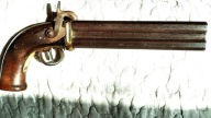 Pistolet czarnoprochowy / lufy obrotowe , kal. 10 mm, sprzed 1885 r.