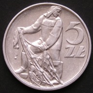 Polska 5 złotych 1974 - rybak