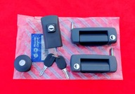 Nowy zestaw klamki korek baku wlewy zamek Fiat 126p 126el 126 el SZARE
