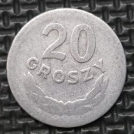 *P[0207] POLSKA 20 groszy 1949 Rzeczpospolita (1949) Orzeł heraldyka Al