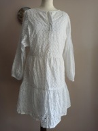 F&F SUKIENKA z ażurowym haftem falbany 38/40