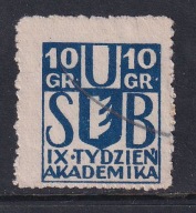 WILNO, Kresy Uniwersytet Stefana Batorego Tydzień Akademika, 10 gr cegiełka