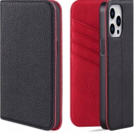 Etui Skórzane CENXEE Case Skórzana Obudowa do iPhone 15 Pro Max, czarny