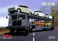 Model kartonowy STAR C-25 z naczepą + 5 Syren, Angraf Model, 1:25