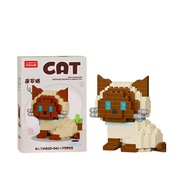 Klocki Zestaw Klocków Konstrukcyjnych Kot Kotek 173el instrukcja, prezent