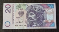 __20 zł - seria zastępcza YC 1994r. UNC
