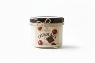 Świeca Sojowa Czekolada z Nutą Wiśni – Drewniany Knot 180ml