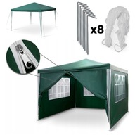 NAMIOT OGRODOWY PAWILON PIKNIKOWY ZAMYKANY NA ZAMEK SKŁADANY 3 X 3 M