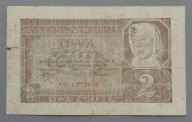 2 złote z 1941 roku seria AD , GENERALNA GUBERNIA ,