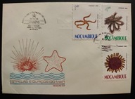 !! ZWIERZĘTA RYBY - MOZAMBIK - 2 KOPERTY FDC - LIST - STAN BDB !!