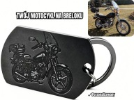 Brelok z grawerem motocykla ze zdjęcia prezent dla motocyklisty motor