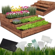 MINISZKLARNIA DO KIEŁKOWANIA ROZSAD DREWNIANA SKRZYNIA KASKADOWA 120X120X36