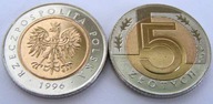 1996 r 5 zł złotych MW * MENNICZE