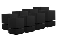 8 X NÓŻKI MEBLOWE STOPKI REGUL. NMK60 CZARNA MAT