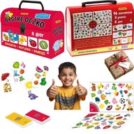 GRA PLANSZOWA KUFEREK BYSTRE OKO ADAMIGO ZABAWKA PREZENT ŚWIĘTA DLA DZIECI